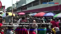 Jokowi Serahkan Bantuan di Pasar Peterongan Semarang, Emak-emak Menyambut Gembira