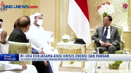 RI-UEA Kerja Sama Atasi Krisis Energi dan Pangan