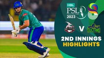 2nd Innings Highlights | Lahore Qalandars vs Multan Sultans | Match 20 | HBL PSL 8 | MI2T