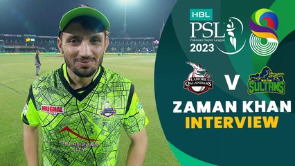 Zaman Khan Interview | Lahore Qalandars vs Multan Sultans | Match 20 | HBL PSL 8 | MI2T