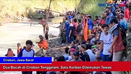 Video herunterladen: Dua Bocah Tenggelam saat Mandi di Sungai Cirebon, Satu Korban Ditemukan Tewas