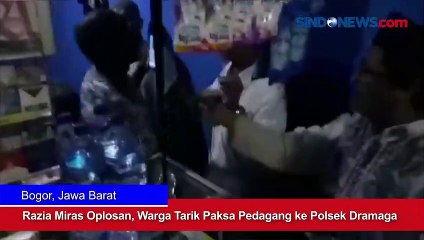 Razia Miras Oplosan, Warga Tarik Paksa Pedagang ke Polsek Dramaga