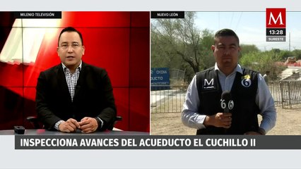 Asegura AMLO que en septiembre concluyen obras del acueducto El Cuchillo II