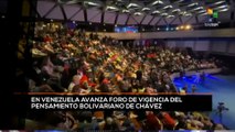 teleSUR Noticias 15:30 04-03: Venezuela: Avanza foro de vigencia del pensamiento bolivariano de Chávez