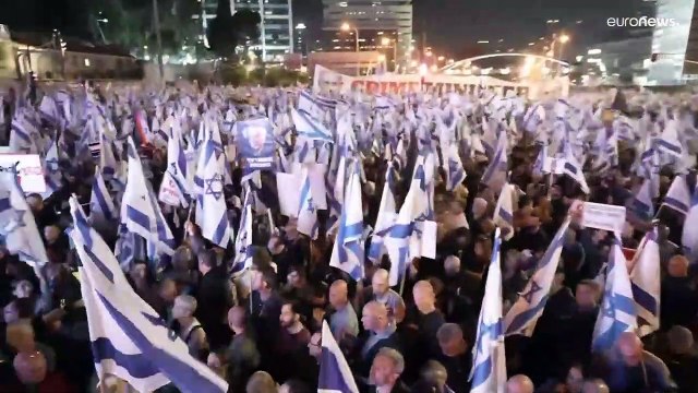 فيديو: مظاهرات حاشدة في تل أبيب ضد خطة تعديل النظام القضائي