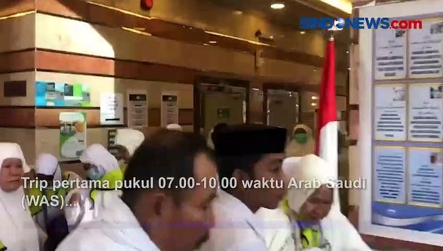 Kalimat Talbiyah Iringi Keberangkatan Jamaah Haji ke Arafah