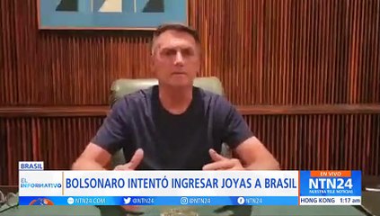 Bolsonaro intentó recuperar US$3,2 millones en joyas ingresadas ilegalmente a Brasil