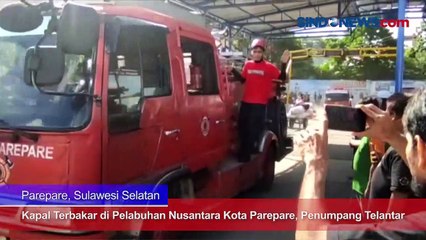Kapal Terbakar di Pelabuhan Nusantara Kota Parepare, Penumpang Telantar