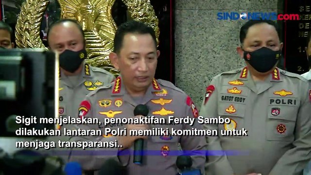 Breaking News! Kapolri Copot Irjen Ferdy Sambo, Tugas Kadiv Propam Diserahkan ke Wakapolri