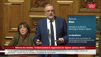 Retraites : « Supprimer le régime de la Banque de France est une erreur » défend Étienne Blanc (LR)