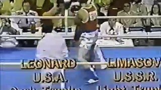 Sugar Ray Leonard Vs Valery Limasov Olympics 1976 Round Two