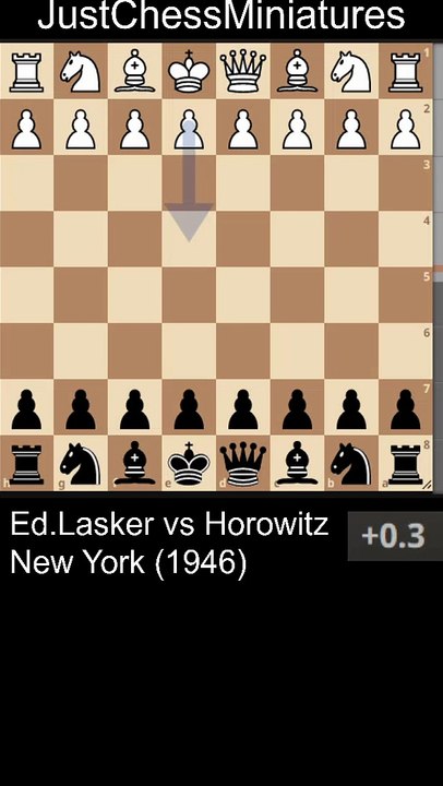 Horowitz Smothered checkmate against Ed. Lasker