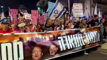 Unas 300.000 personas se manifiestan contra la propuesta de reforma judicial de Netanyahu