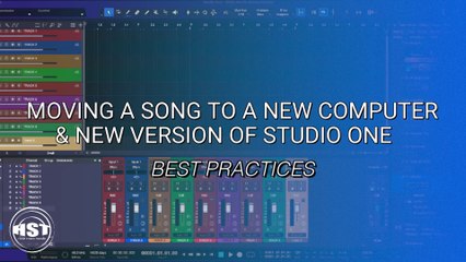 Studio One 6 - Moving Songs To A New Computer - Home Studio Trainer