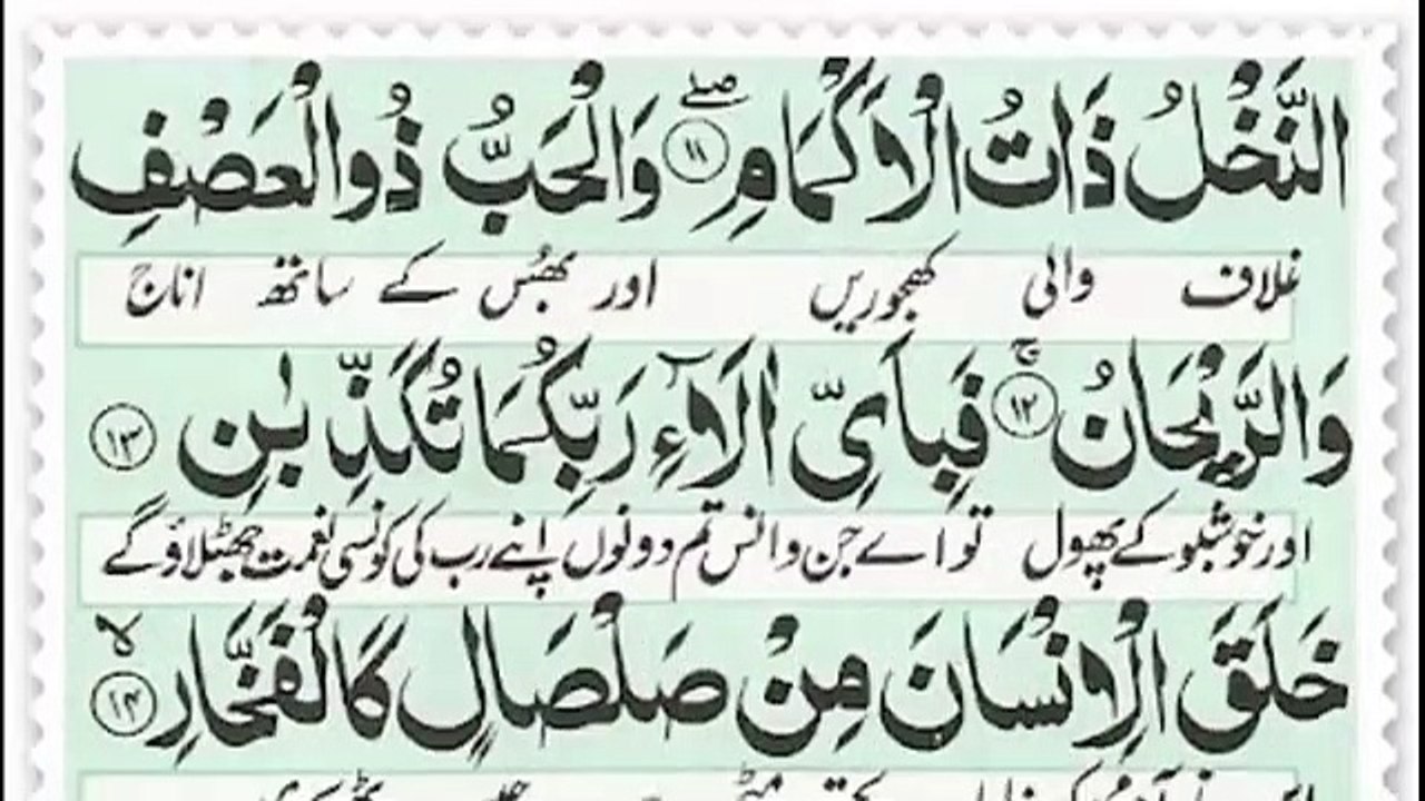 Surah Rahman _ Surah Rahman with urdu Translation _ Tilawat Quran Best Voice