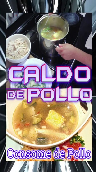 CALDO DE POLLO CON VERDURAS #SHORTS #COMIDAS CASERAS #SHORTSVIRAL