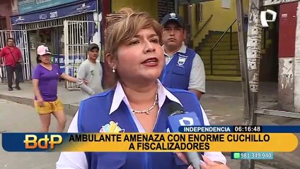 Independencia: 5 fiscalizadores heridos por ataque de ambulantes en lo que va de la nueva gestión