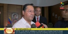 Pdte. Arce arriba a Venezuela para participar en homenajes a Hugo Chávez