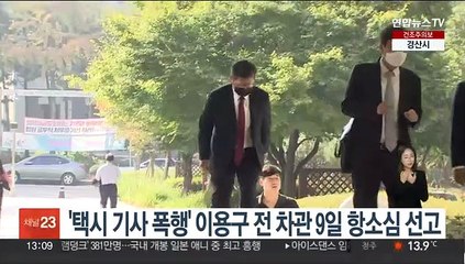 '택시 기사 폭행' 이용구 전 차관 9일 항소심 선고