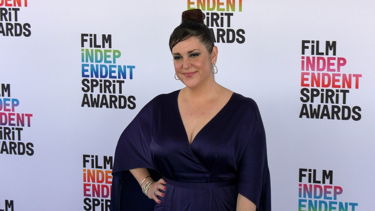 Melanie Lynskey 2023 Film Independent Spirit Awards Blue Carpet with Jason Ritter