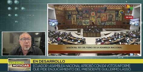 Asamblea Nacional de Ecuador recomienda juicio político contra Pdte. Lasso