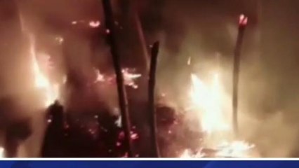 पश्चिमी चंपारण: एक ही परिवार के दो भाइयों का घर जलकर राख, लाखों का हुआ नुकसान