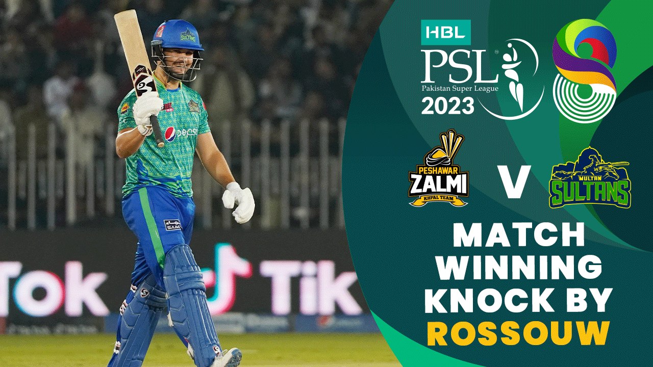 Match Winning Knock By Rilee Rossouw | Peshawar vs Multan | Match 27 | HBL PSL 8 | MI2T