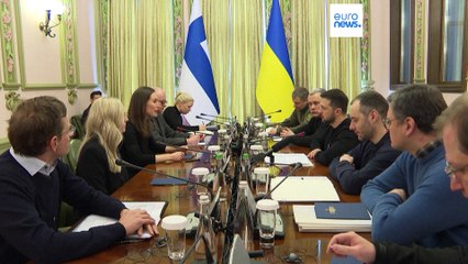 'In our hearts you've already won', Sanna Marin tells Zelenskyy on Ukraine visit