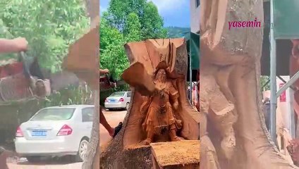 Ahşap sanatı oymacılığında inanılmaz detaylar! Sonuca inanamayacaksınız