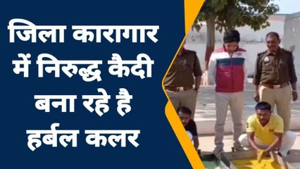 जालौन: जिला कारागार में कैदी बना रहें हैं हर्बल कलर, देखें ये रिपोर्ट