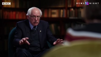 Bernie Sanders on Biden, billionaires, and mittens - BBC Newsnight