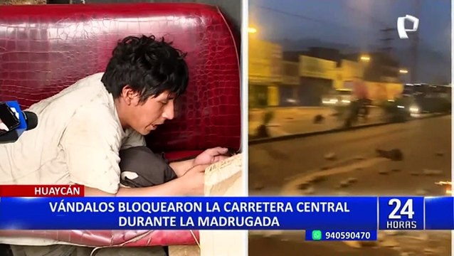 Segunda toma de Lima: Vándalos intentan bloquear Carretera Central como protesta