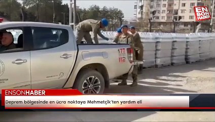 Deprem bölgesinde en ücra noktaya Mehmetçik'ten yardım eli