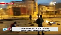 Segunda toma de Lima: Vándalos intentan bloquear Carretera Central como protesta
