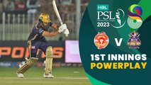 1st Innings Powerplay | Islamabad United vs Quetta Gladiators | Match 21 | HBL PSL 8 | MI2T