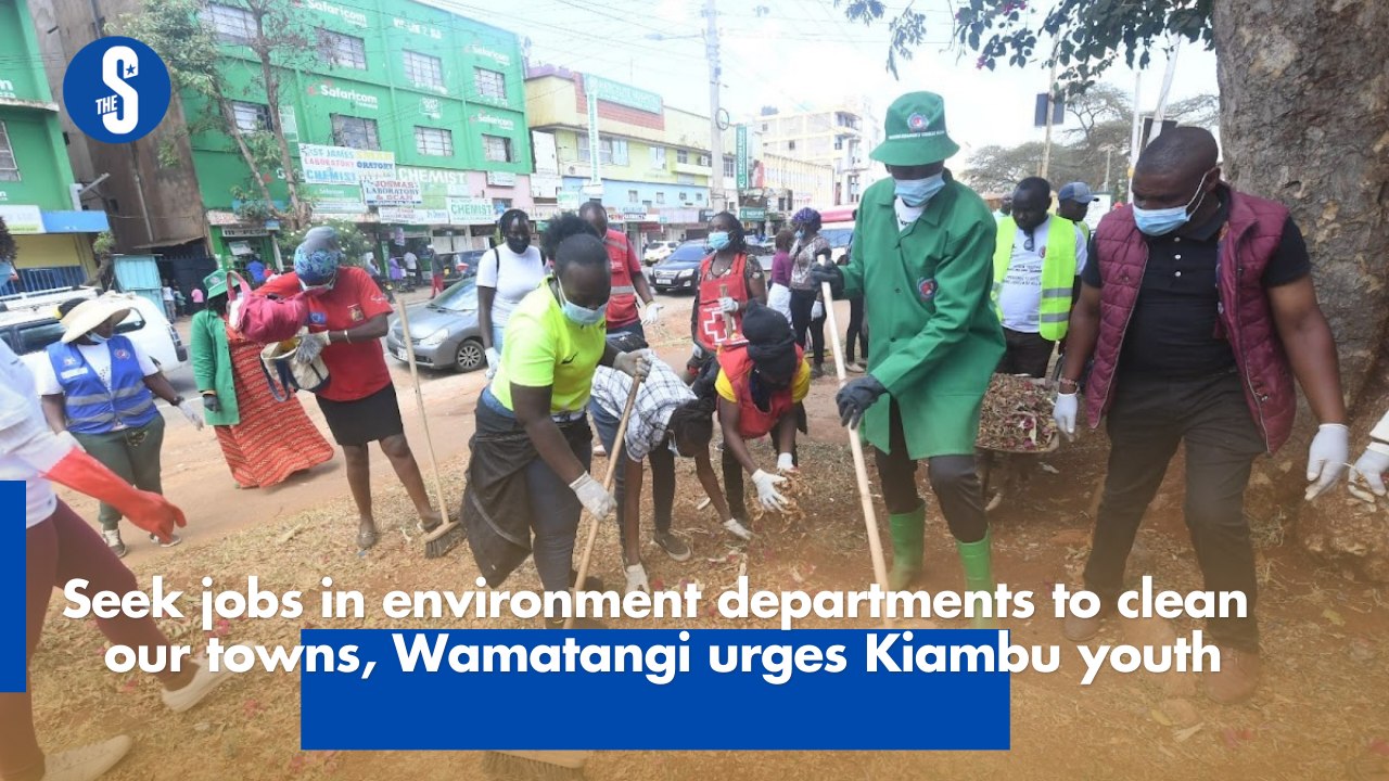Seek jobs in environment departments to clean our towns, Wamatangi