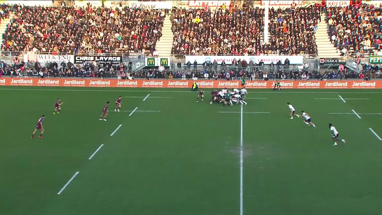 TOP 14 - Essai de Romain BUROS (UBB) - CA Brive - Union Bordeaux-Bègles - Saison 2022:2023
