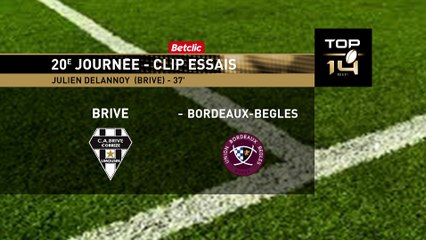 TOP 14 - Essai de Mesulame KUNAVULA (CAB) - CA Brive - Union Bordeaux-Bègles - Saison 2022:2023