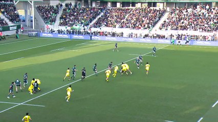 TOP 14 - Essai de Levani BOTIA (SR) - Section Paloise - Stade Rochelais - Saison 2022:2023