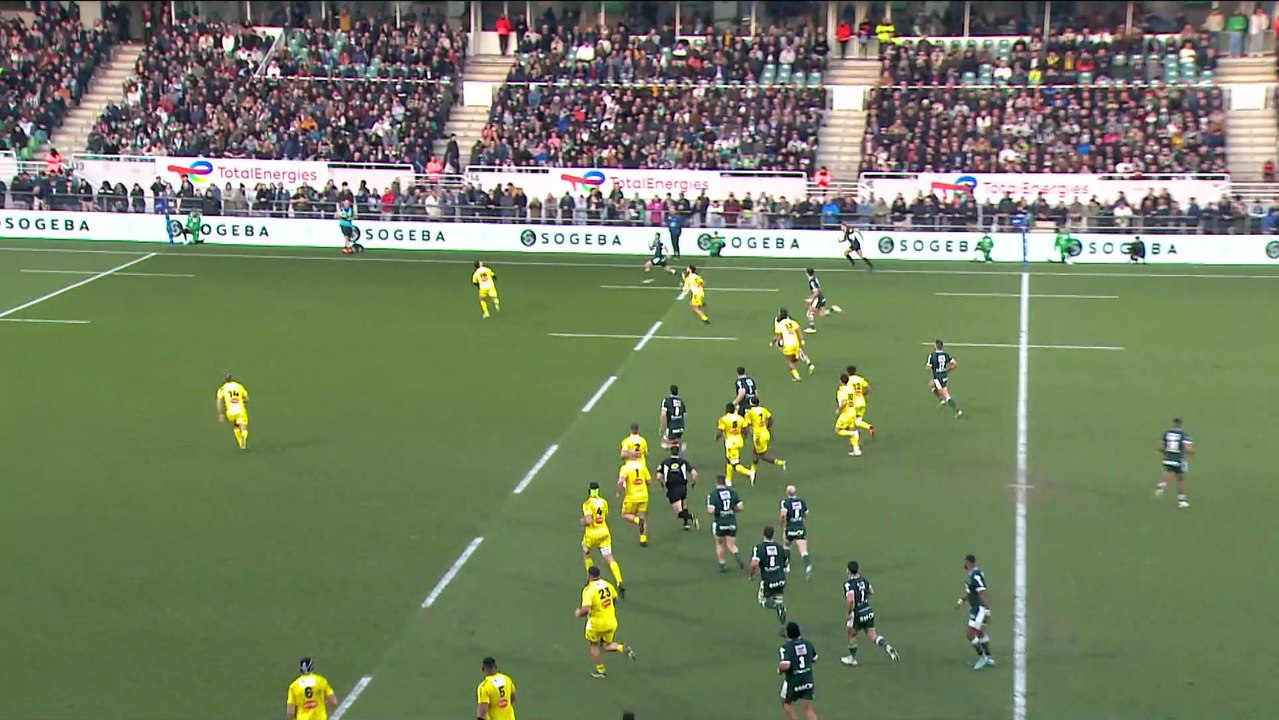 TOP 14 - Essai de Clément LAPORTE (SP) - Section Paloise - Stade Rochelais - Saison 2022:2023