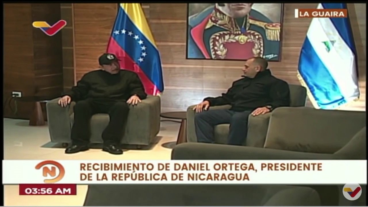 Presidente Daniel Ortega llega a Venezuela