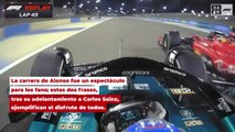 Las dos frases de Fernando Alonso por radio tras su fantástica carrera de F1 en Baréin