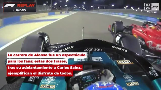 Las dos frases de Fernando Alonso por radio tras su fantástica carrera de F1 en Baréin