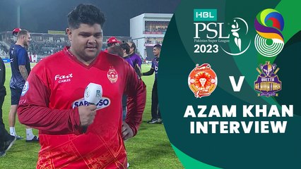 Azam Khan Interview | Islamabad United vs Quetta Gladiators | Match 21 | HBL PSL 8 | MI2T