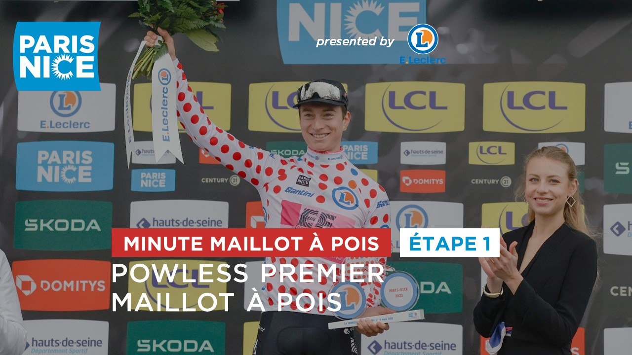E.Leclerc Polka Dot Jersey Minute / Minute Maillot à Pois - Étape 1 / Stage 1 - #ParisNice 2023