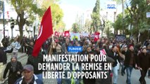 Tunisie : des centaines d'opposants pressent le président de 