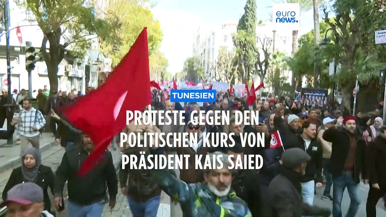 Tausende demonstrieren gegen Kurs von Präsident Saied in Tunesien