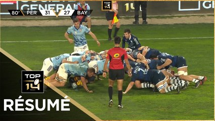 TOP 14 - Résumé USA Perpignan-Aviron Bayonnais: 34-27 - J20 - 2022-2023
