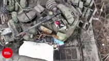 Vídeo mostra drone destruindo 2 tanques russos na Ucrânia