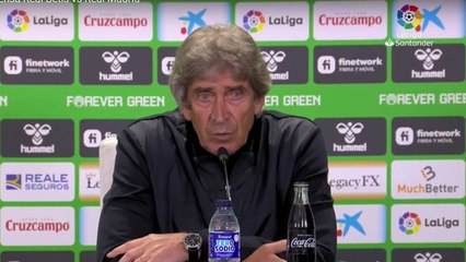 Rueda de prensa de Manuel Pellegrini